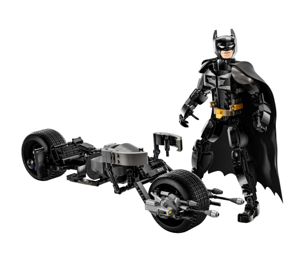 LEGO SUPER HEROES 76273 Figurka Batmana do zbudowania i batcykl - 1248520 - zdjęcie 7